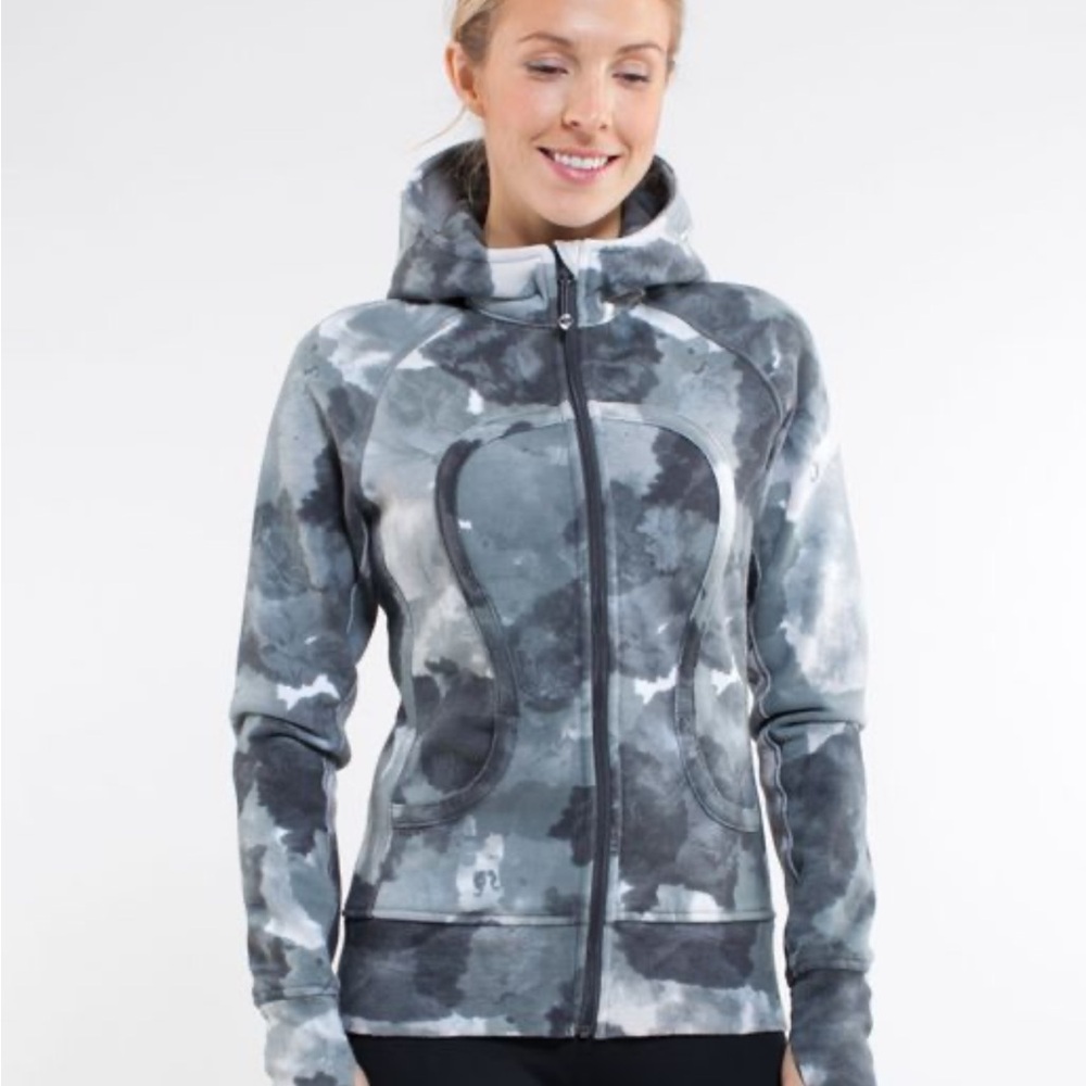 lululemon athletica Gray Tie-Dye Hoodie
